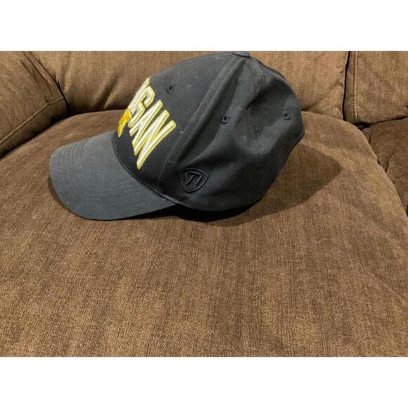 University of Michigan Navy Blue Basebal lHat Adjustable Strap Top of the World - Picture 3 of 7